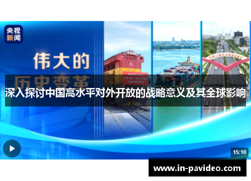 深入探讨中国高水平对外开放的战略意义及其全球影响