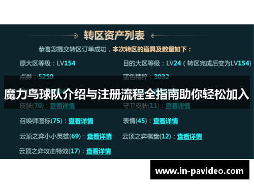 魔力鸟球队介绍与注册流程全指南助你轻松加入